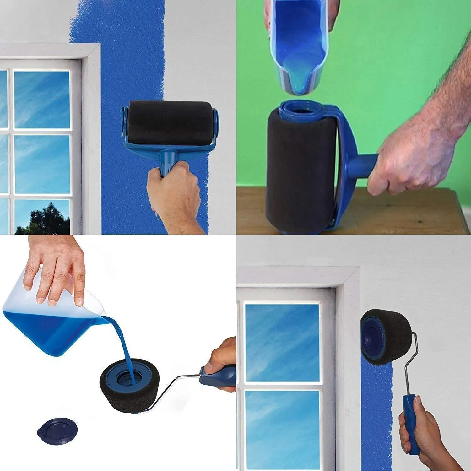 🔥🔥9Pcs/set Multifunctional Wall Decorative Paint Roller Brush Tools🔥🔥