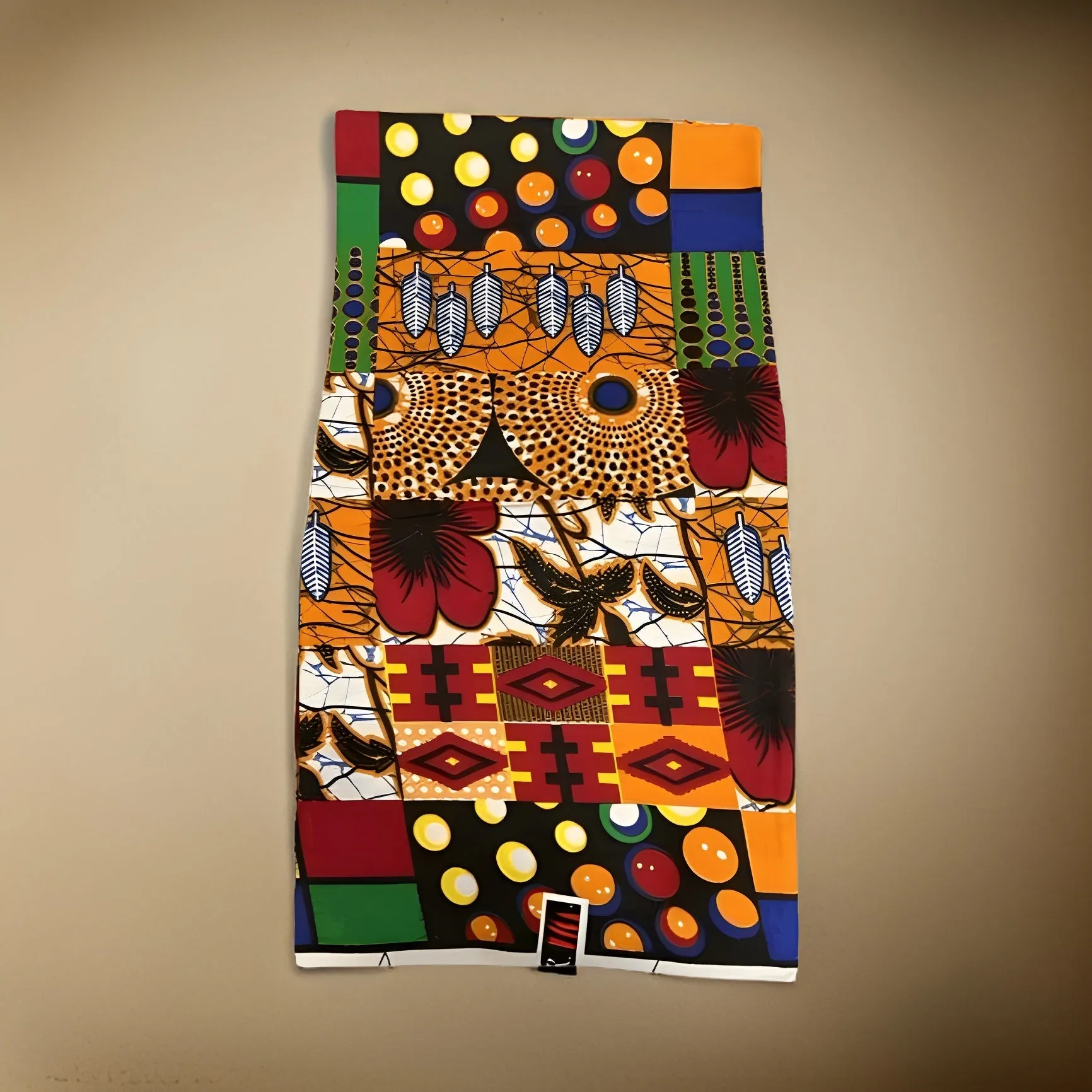 African Colorful Patch Print Ankara Fabric 6yrds