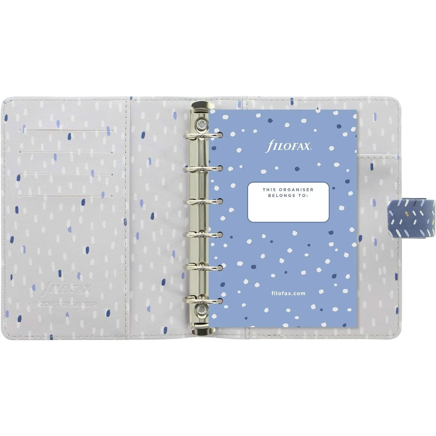 Agenda Organizer Tascabile Filofax Non Datato Indigo Blu