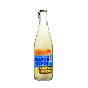Agua De Madre Lemon & Ginger Water Kefir 24 x 33cl