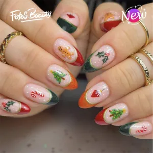 Almond French Christmas Colorful