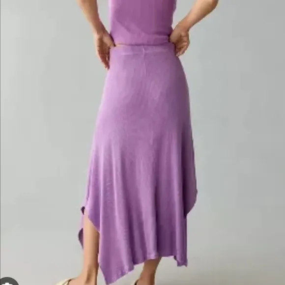 Anthropologie Sundry Long Relaxed Slit Skirt