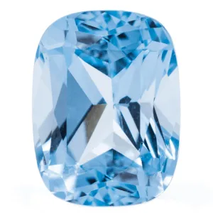 Antique Cushion Chatham Lab-Grown Aqua Blue Spinel Gems