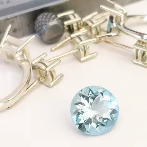 Aquamarine - Round Cut - 4.56ct