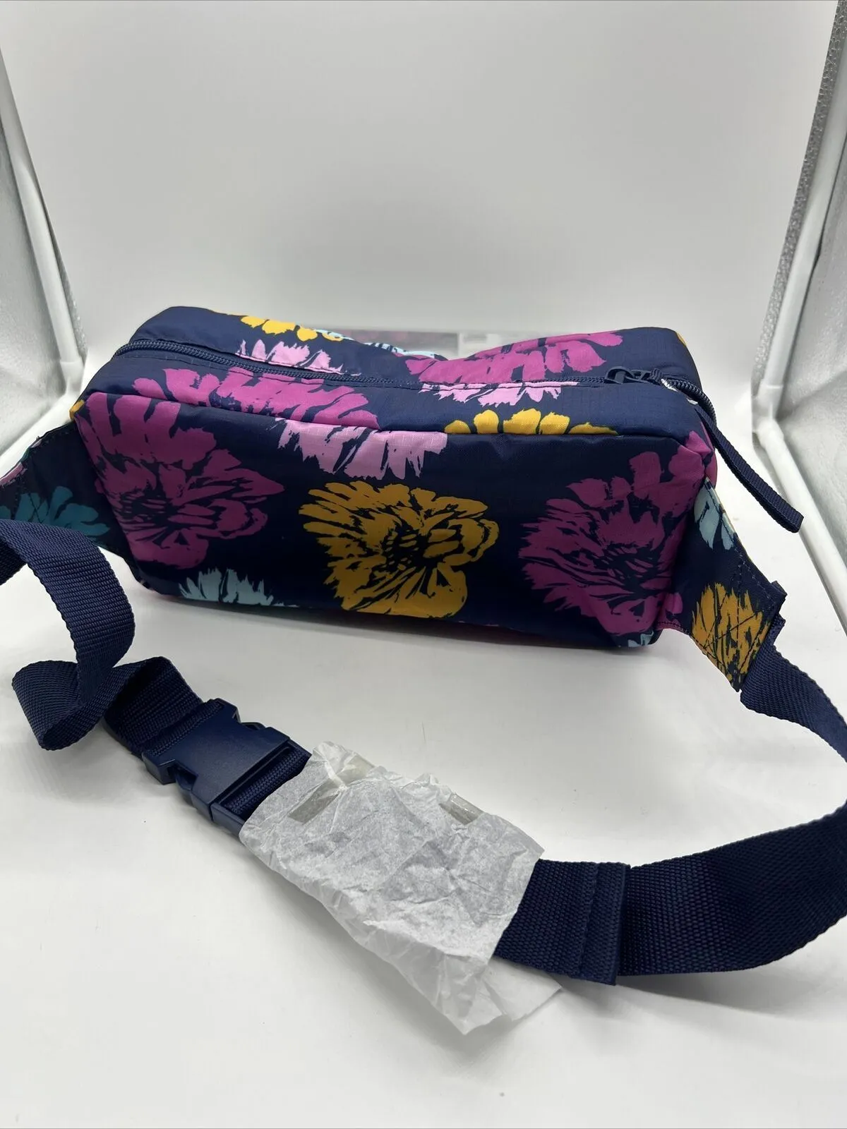 Arctic Zone Insulated Sling Cooler Hot Cold Lunch Bag Pouch Outside Pocket Navy