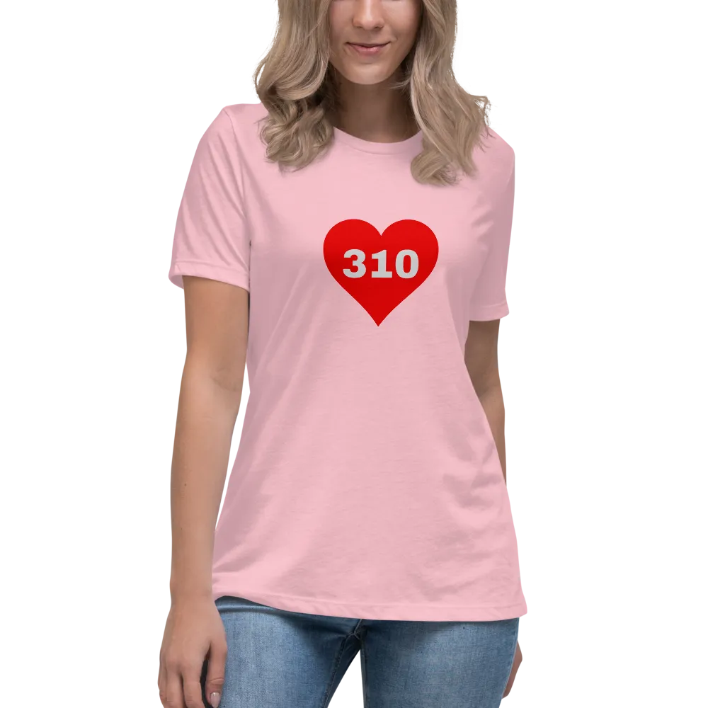 AREA CODE 310 Women's Relaxed T-Shirt