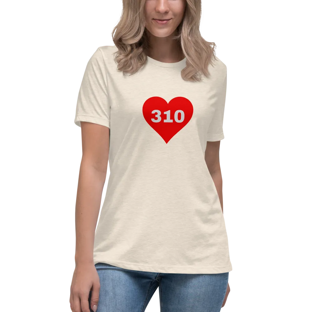 AREA CODE 310 Women's Relaxed T-Shirt