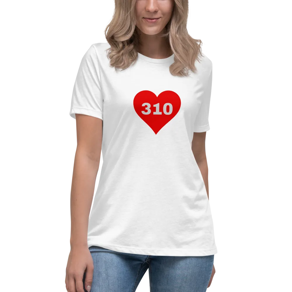 AREA CODE 310 Women's Relaxed T-Shirt