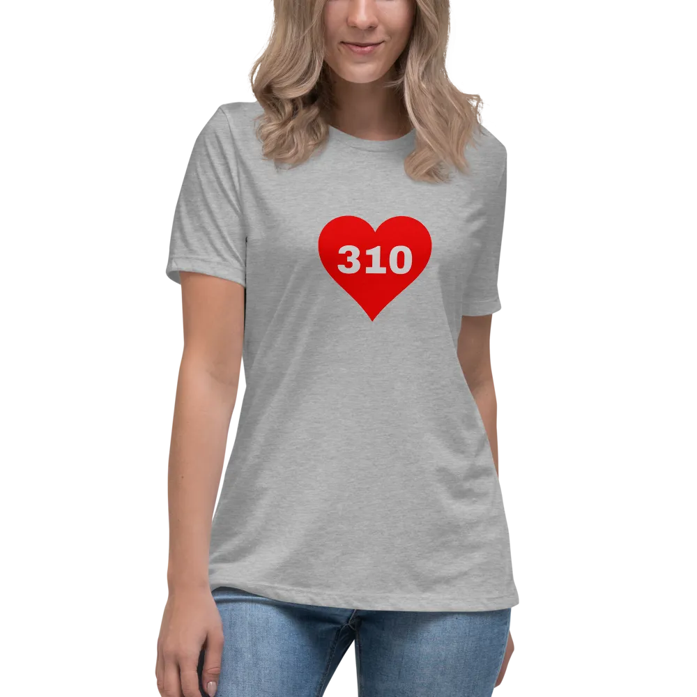 AREA CODE 310 Women's Relaxed T-Shirt
