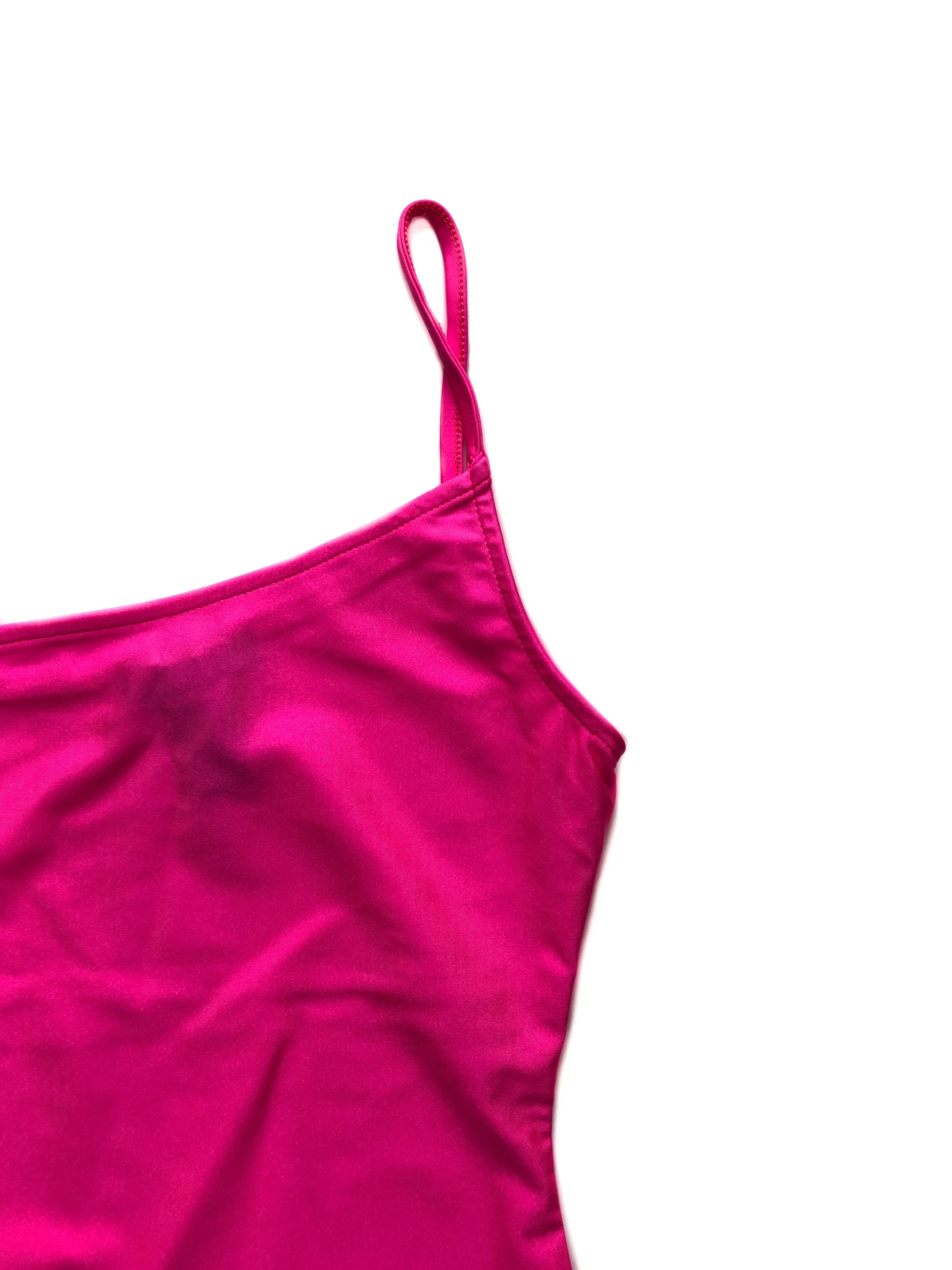 Aria Asymmetrical Mini Dress - Hot Pink