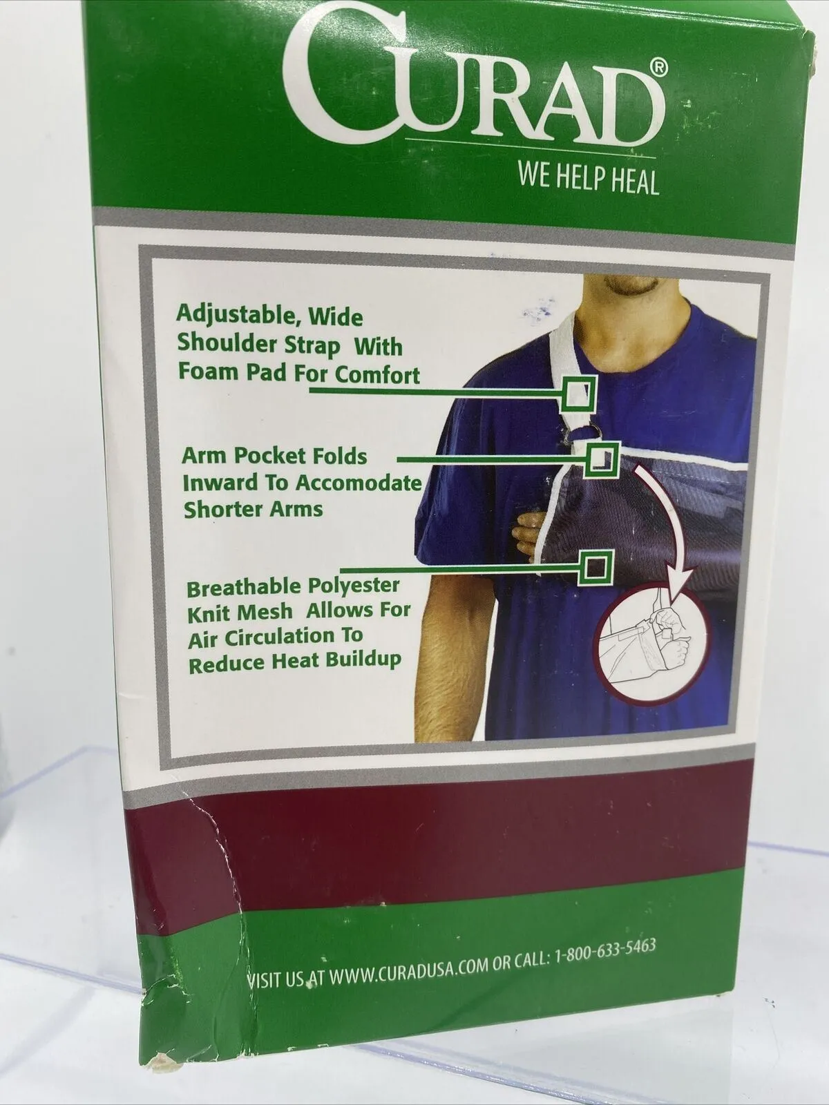 Arm Sling Universal Medline Curad #ORT11010D Comfort strap & pad Adjustable