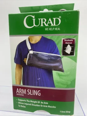Arm Sling Universal Medline Curad #ORT11010D Comfort strap & pad Adjustable