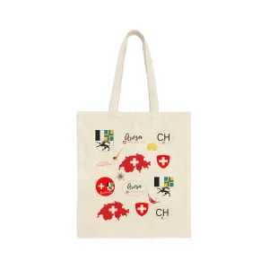 Arosa, Switzerland | Cotton Canvas Tote Bag: Embrace Swiss Splendor