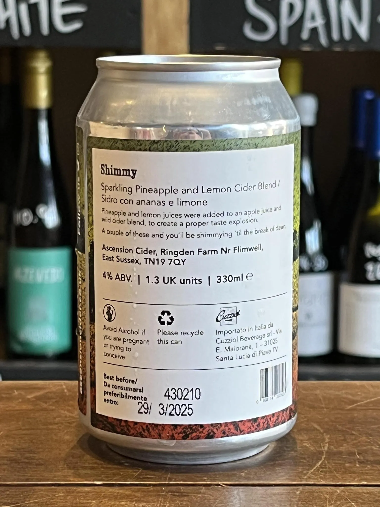 Ascension Cider - Shimmy - Pineapple and Lemon Cider