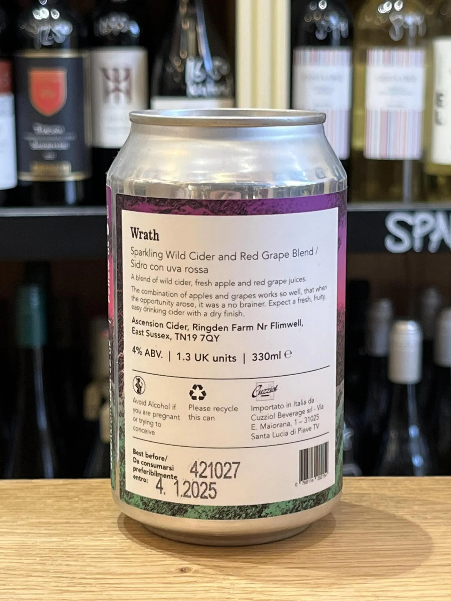 Ascension Cider - Wrath - Wild Cider With Red Grape