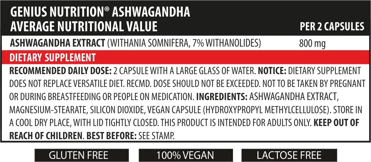 ASHWAGANDHA 90caps/45 serv