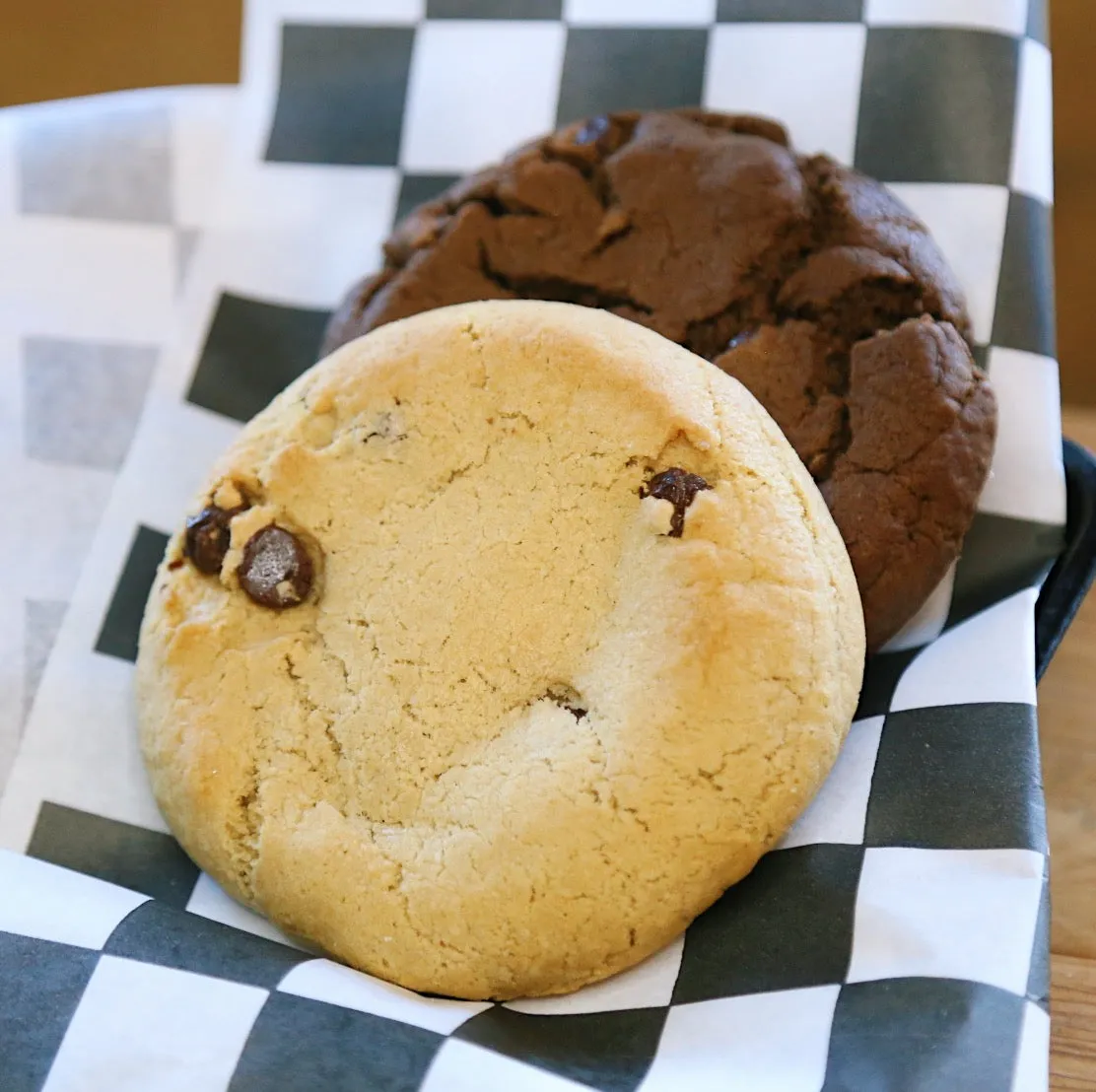 Assorted Quarter Pound Vegan Cookies - 6 Pack Chocolate Chip & Double Chocolate Chip
