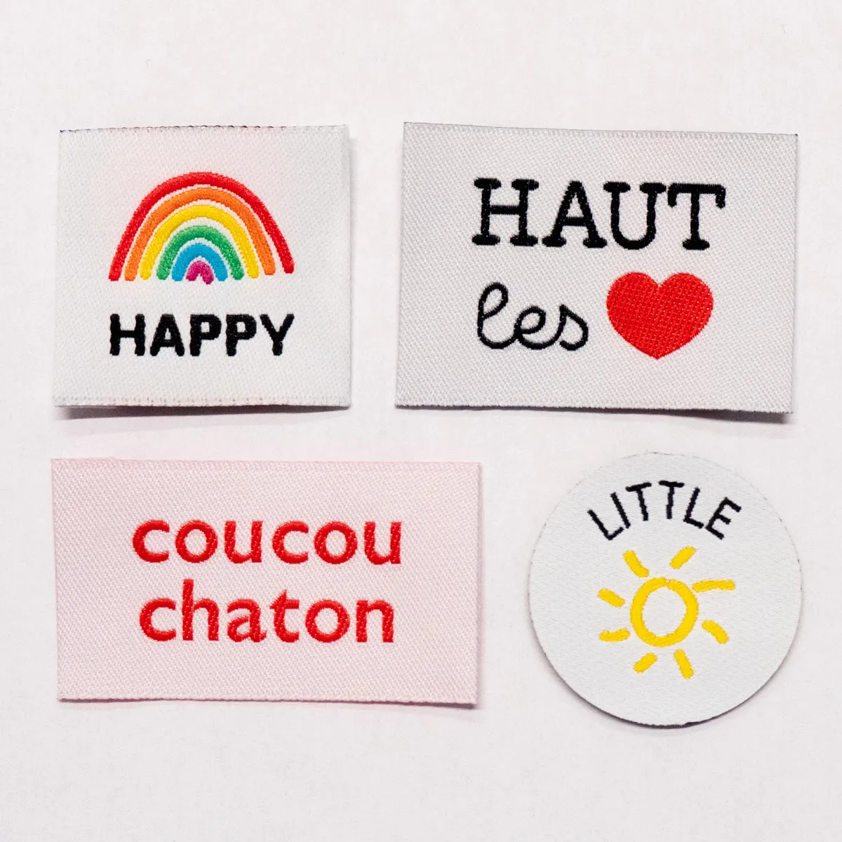Assortiment Etiquettes tissées « Colorful » IKATEE
