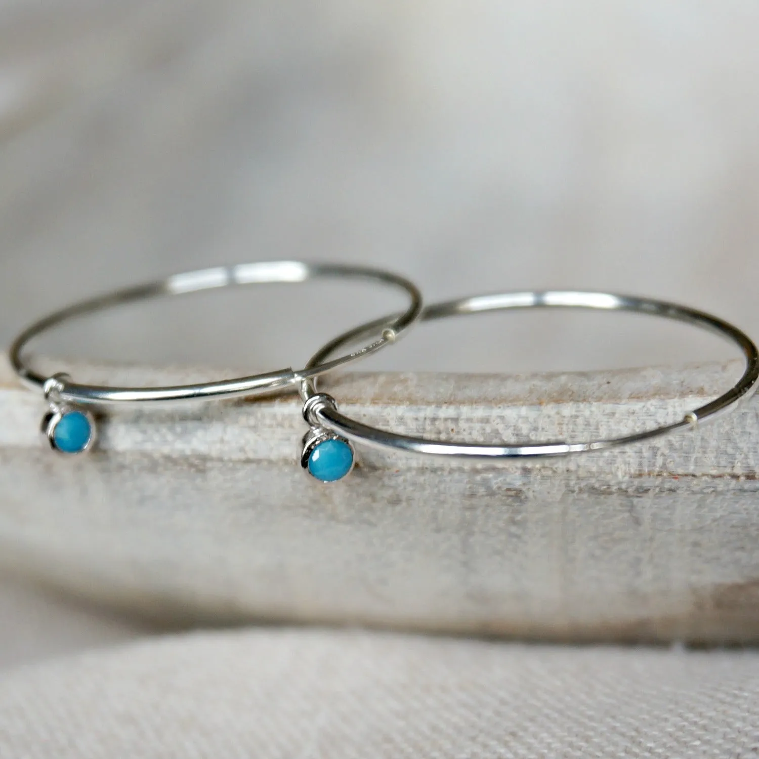 Avena Turquoise Hoop Earrings
