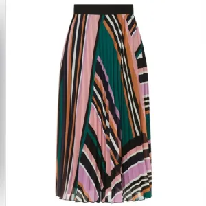 Ba&amp;sh size small pleated midi skirt