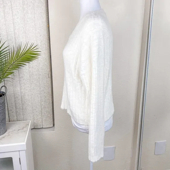 Babaton Top Sweater Slouch White Ulmann Sweater Size Small