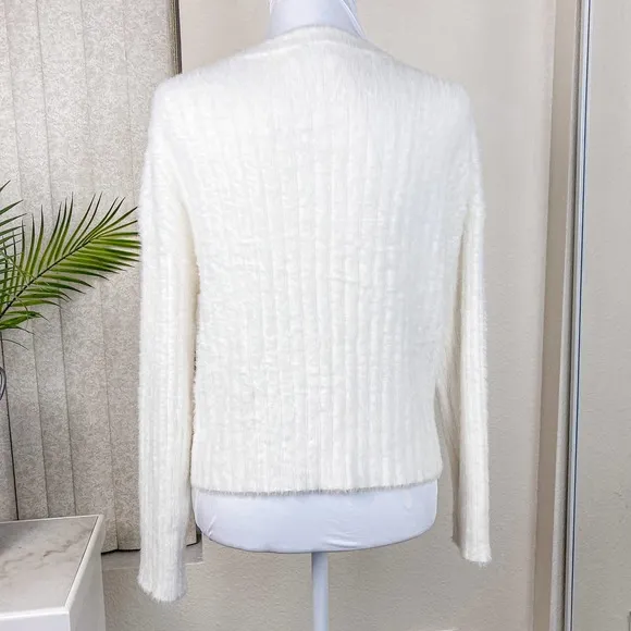 Babaton Top Sweater Slouch White Ulmann Sweater Size Small