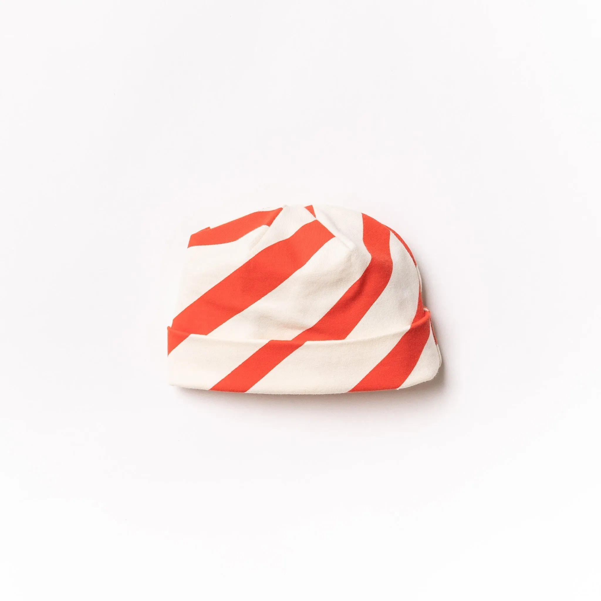 Baby Beanie // red diagonal