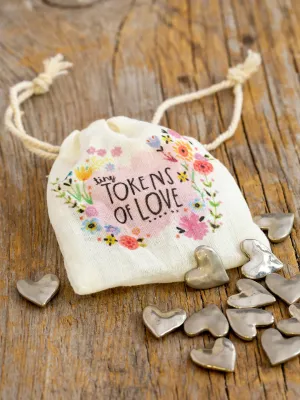 Bag of Tiny Tokens, Set of 12 in Hearts