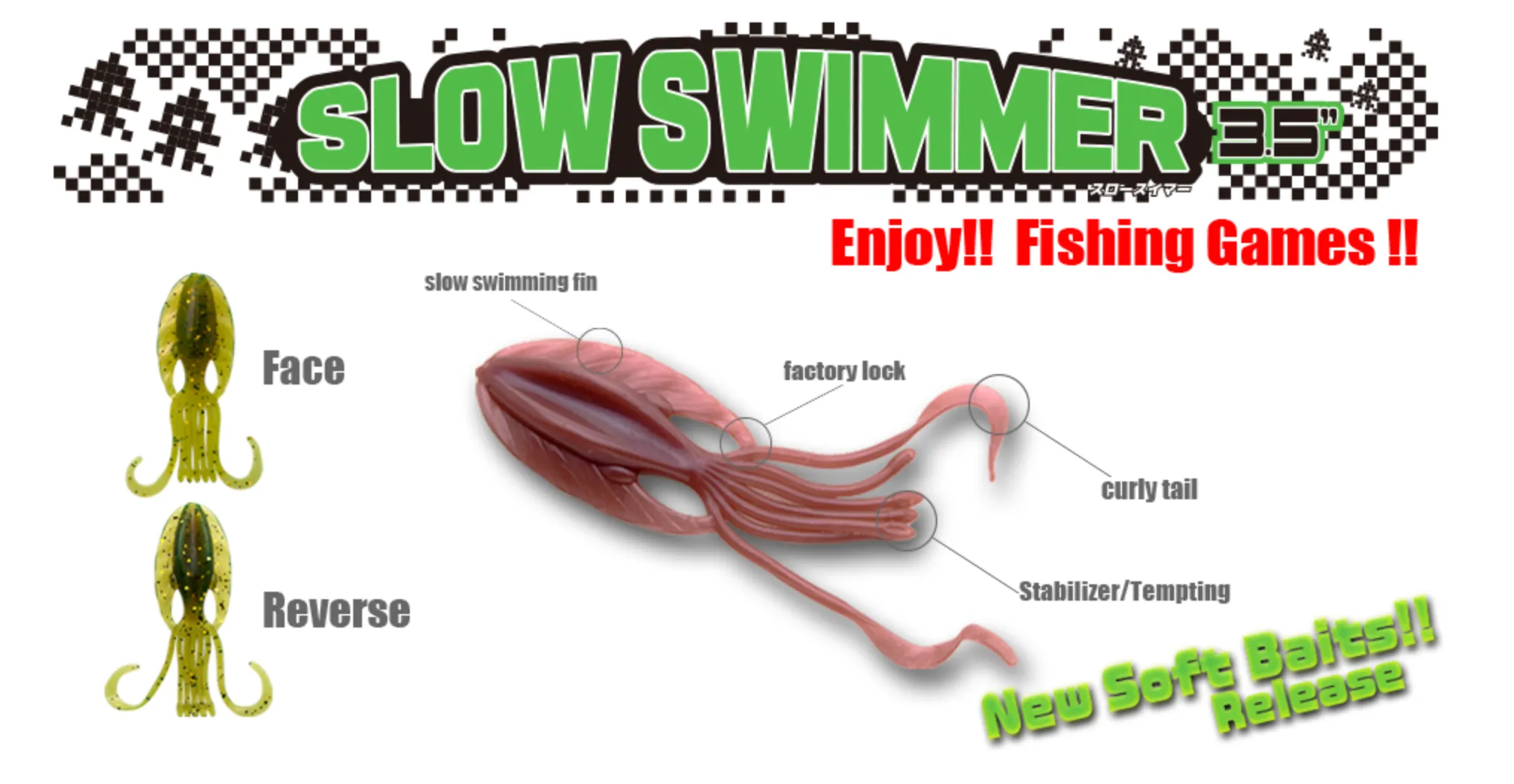 Bait Breath Slow Swimmer 3.5" - Golden Glow Chartruese