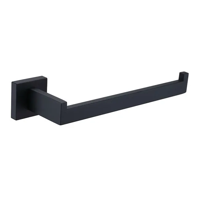Bathroom Hardware Set Black Robe