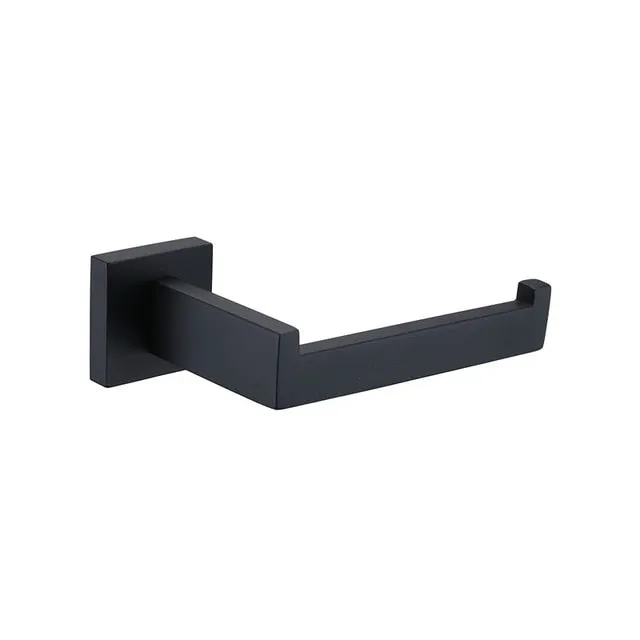 Bathroom Hardware Set Black Robe