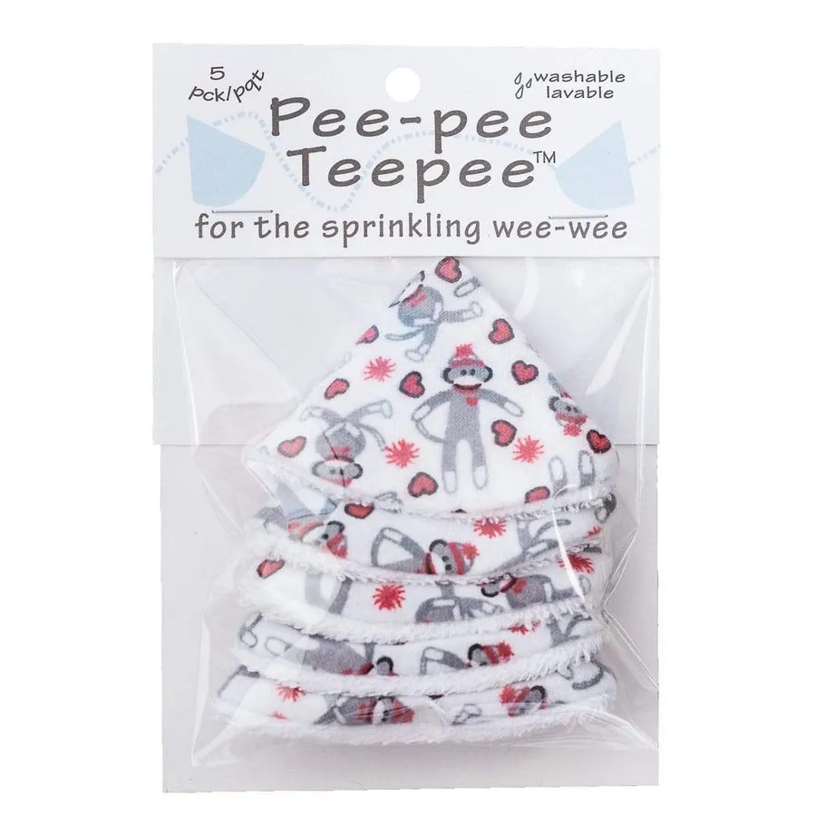 Beba Bean Designs Pee-Pee Teepee - Sock Monkey White