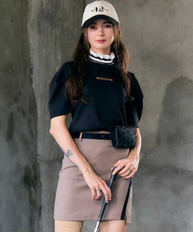 BENECIA 12 Functional Shirring Cushion Tee - Black