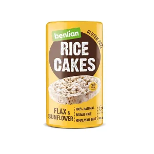 Benlian Gluten Free rice Cakes Flax & Sunflower 100g