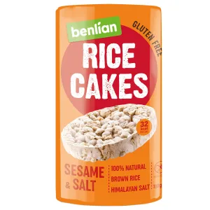 Benlian Gluten Free Rice Cakes Sesame & Salt 100g