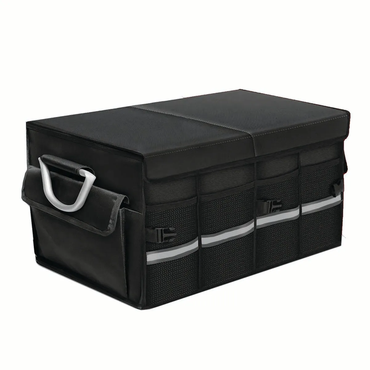 Big Trunk Organizer, Cargo Organizer SUV Trunk Storage Waterproof Collapsible Durable Multi Compartments TS12994