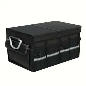 Big Trunk Organizer, Cargo Organizer SUV Trunk Storage Waterproof Collapsible Durable Multi Compartments TS12994
