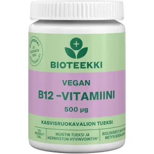 Bioteekki Vegan B12-vitamiini 500 mikrog tabletti 120 kpl