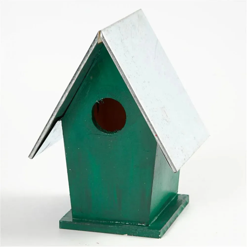 Bird Box Removable Zinc Roof 13,5x11x19cm 32mm Pine