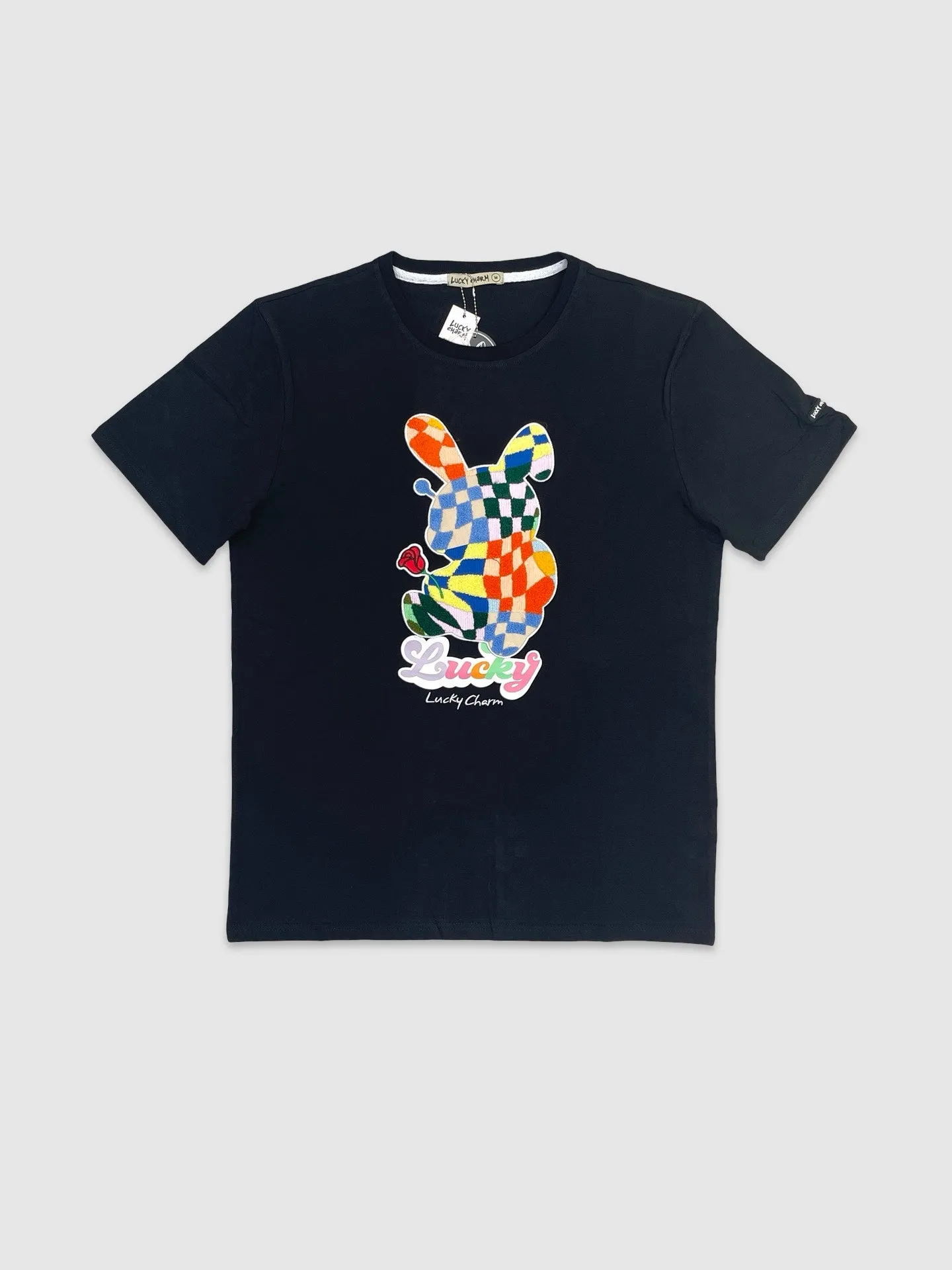 BKYS-T853-Colorful Checker Lucky Tee