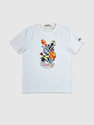 BKYS-T853-Colorful Checker Lucky Tee