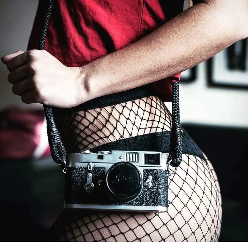 Black   Acrylic Camera Strap