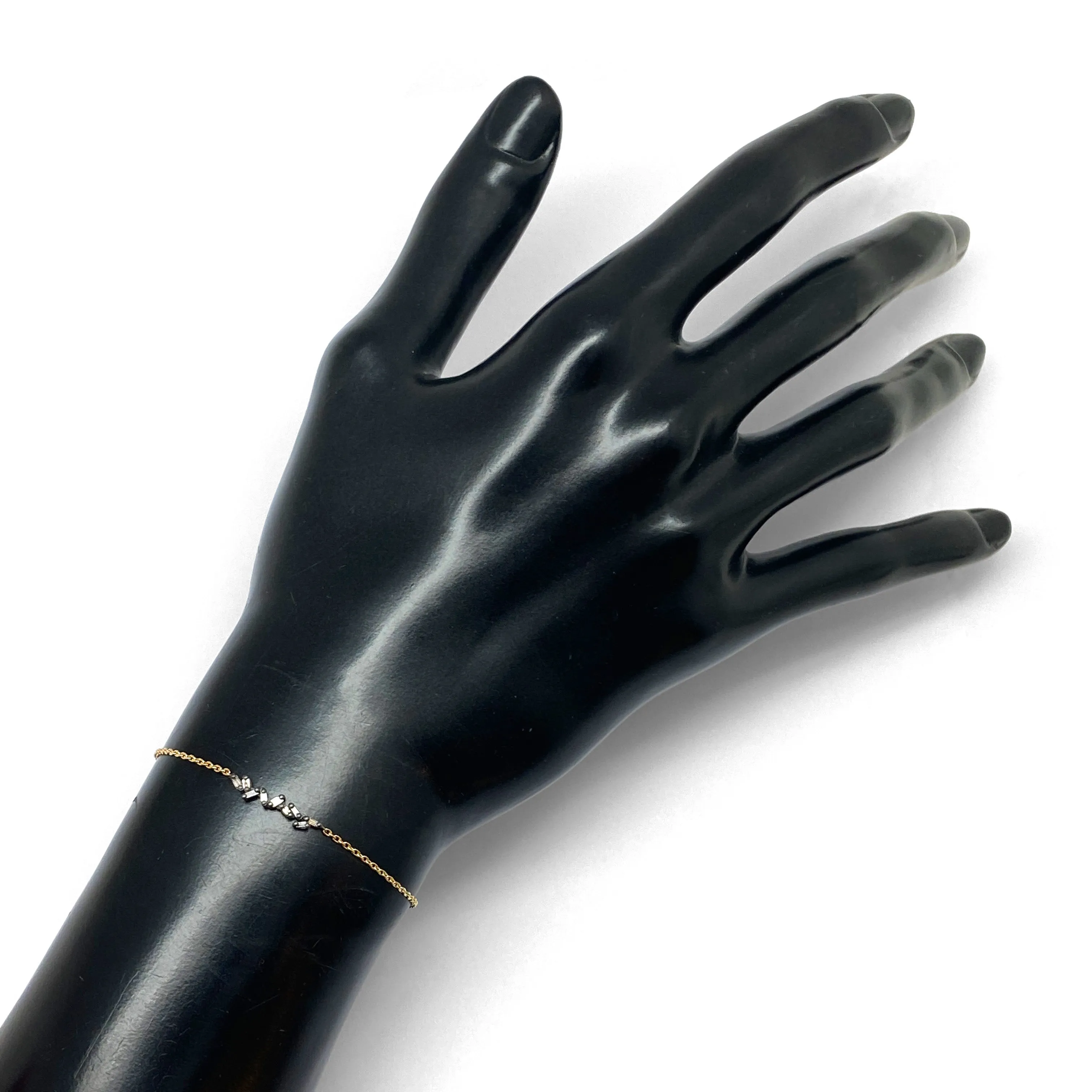 Black and Gold Diamond Bracelet