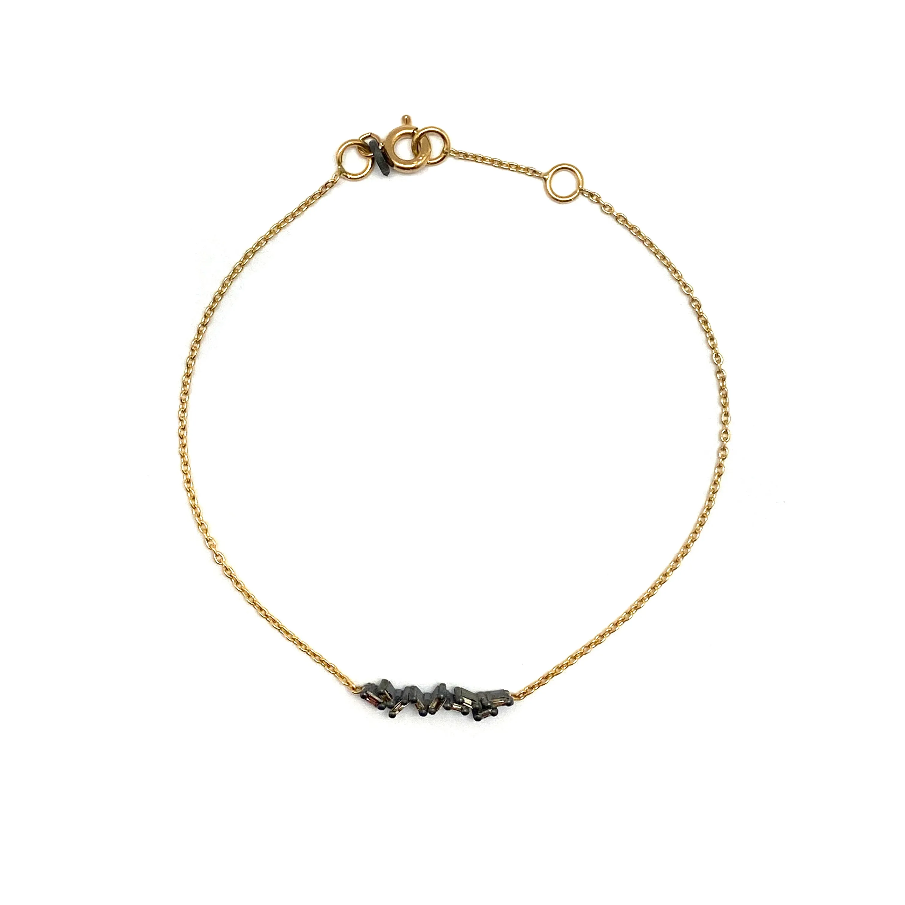 Black and Gold Diamond Bracelet