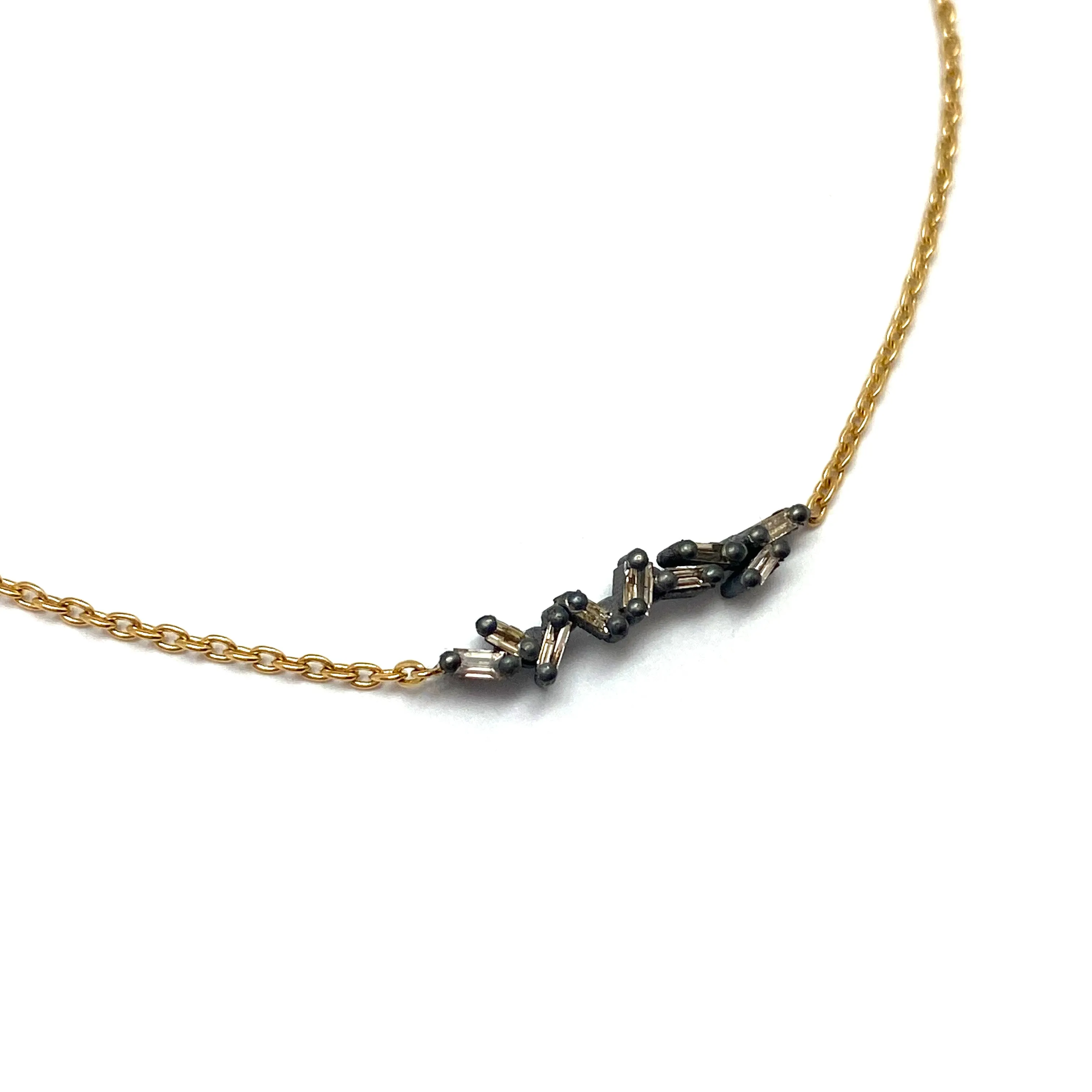 Black and Gold Diamond Bracelet