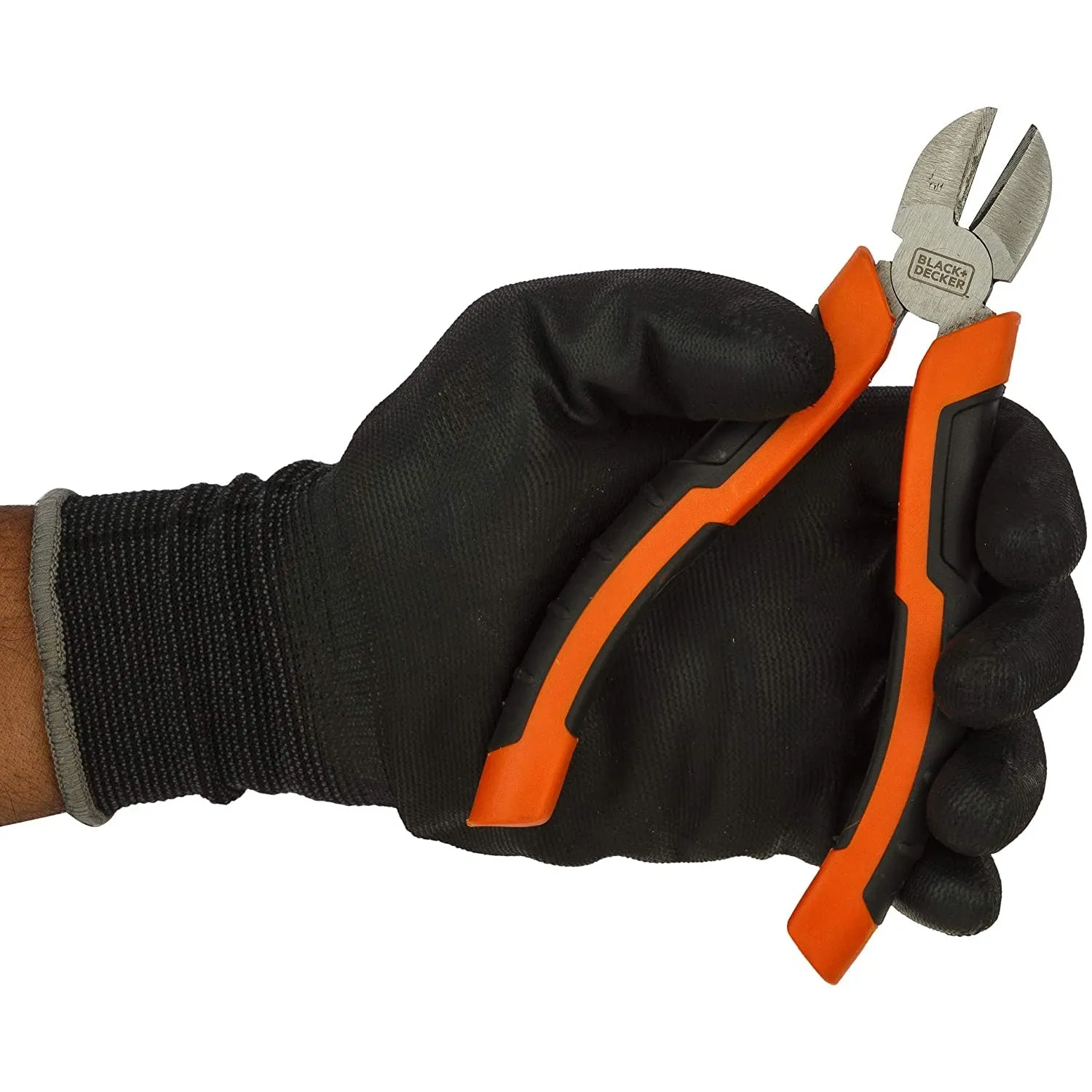 Black Decker 160mm Bimaterial Steel Diagonal Cutting Pliers