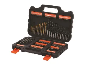 BLACK   DECKER A7200 Mixed Drilling and Screwdriving Set 109 Piece