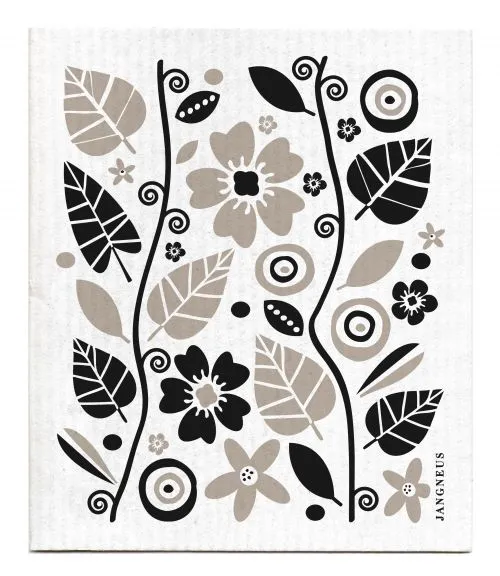 Black Garden Dishcloth