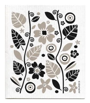 Black Garden Dishcloth
