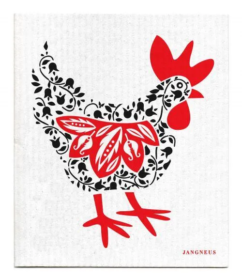 Black Hen Dishcloth